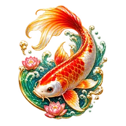 Koi Fish symbol art
